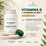 Vitamina D 10.000UI, Vitamina K2 MK-7 200mcg 60 Doses